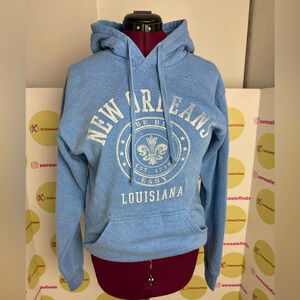 New Orleans Louisiana Sweatshirt Hoodie Denim Blue